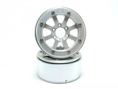 Kovové Beadlock CNC disky Absima Metsafil 1.9 Hammer Silver/Silver, 2ks