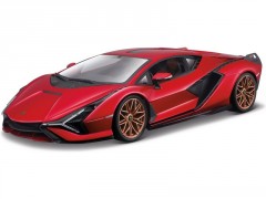 Bburago Lamborghini Sian FKP37 1:24 červená