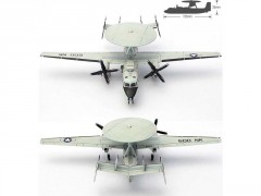 Academy Grumman E-2C USN VAW-113 Black Eagles (1:144)