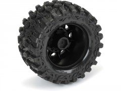 Pro-Line kolo 2.8", pneu Hyrax, disk Raid H12 černý (2)