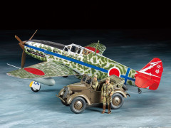 Tamiya 25203 Kawasaki Ki-61-Id Hien (TONY) & 4x4 Llight Vehicle Kurogane Set 1/48 (2)