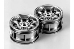 Tamiya 50676 M Chasssis Mini Cooper Chrome Wheels 2ks