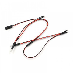 Ultra svítivý F/R LED světelný kit pro Traxxas TRX-4M (3mm LED - 2x bílá, 2x červená) LK-0038 (1)