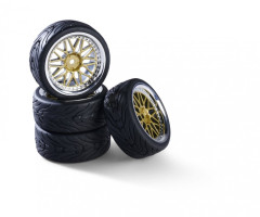 Sada kol Carson Y-Design, gold/chrome 1:10, 4ks