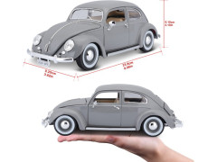Bburago Volkswagen Käfer-Beetle 1955 1:18 stříbrná