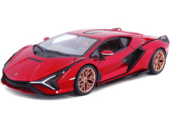 Bburago Lamborghini Sian FKP37 1:24 červená