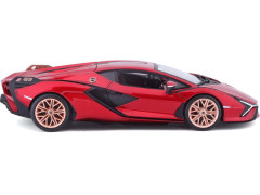 Bburago Lamborghini Sian FKP37 1:24 červená