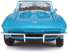 Maisto Chevrolet Corvette 1965 1:18 světle modrá metalíza