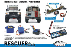 RESCUER 1/10 sada 2,4GHz, Bílá