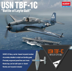 Academy 12340 USN TBF-1C "Battle of Leyte Gulf" 1/48