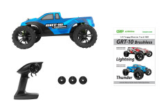 KAVAN GRT-10 Thunder Brushless 2,4 GHz 4WD Monster Truck 1:10 - Modrý