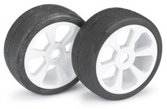 Wheel Set Buggy "6 Spoke / Street" white 1:8 (2 pcs)