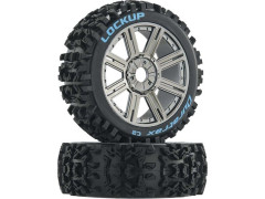 Duratrax kolo 3.2" Buggy H17x34mm Lockup C2 Spoke chrom (2)