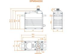 Spektrum servo A6350 61.4kg.cm 0.095s/60° BL HV 23T