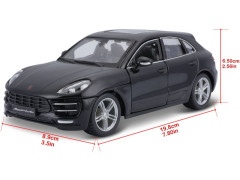 Bburago Plus Porsche Macan 1:24 černá