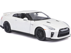 Bburago Plus Nissan GT-R 1:24 bílá metalíza