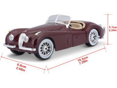 Bburago Jaguar XK 120 Roadster 1951 1:24 červená