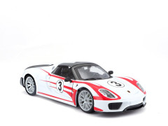 Bburago Porsche 918 Weissach 1:24 bílá