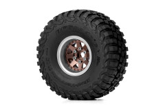1.9'' Hliníkové beadlock disky offset -10 mm pro 1/10 crawler/expedice bronzové - 2 ks