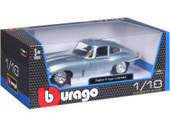 Bburago Jaguar E-type Coupe 1:18 světle modrá metalíza