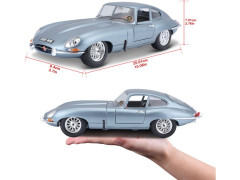 Bburago Jaguar E-type Coupe 1:18 světle modrá metalíza