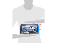Bburago Jaguar E-type Coupe 1:18 světle modrá metalíza