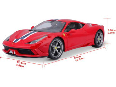 Bburago Ferrari 458 Speciale 1:18 červená