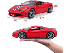 Bburago Ferrari 458 Speciale 1:18 červená