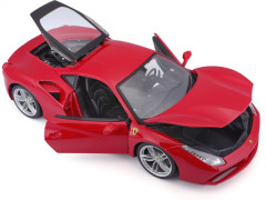 Bburago Ferrari 488 GTB 1:18 červená