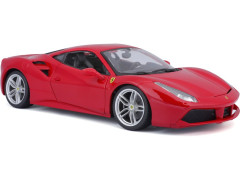 Bburago Ferrari 488 GTB 1:18 červená