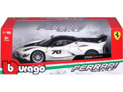 Bburago Ferrari FXX-K EVO No.70 1:18 bílá/černá