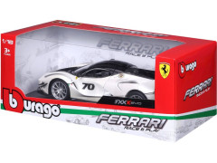 Bburago Ferrari FXX-K EVO No.70 1:18 bílá/černá