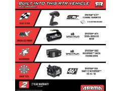 Arrma Kraton 6S V6 BLX 1:8 4WD RTR modrá/růžová