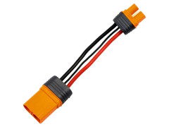 Spektrum konverzní kabel IC5 přístroj - IC3 baterie 10cm 10AWG