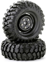 Pneumatiky + disky Crawler 96mm, černé, 2ks