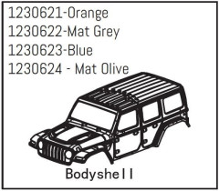 Body flat olive green