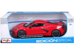 Maisto Chevrolet Corvette Stingray 2020 1:18 červená