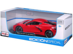 Maisto Chevrolet Corvette Stingray 2020 1:18 červená