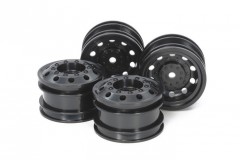 (54741) On Road Racing Truck Wheels - Black (F&R)